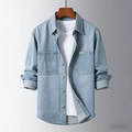 Unisex Denim Shirt with Classic Button Front