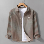 Unisex Striped Cotton Button Shirt