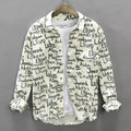Unisex Shirt with Vintage Letter Print