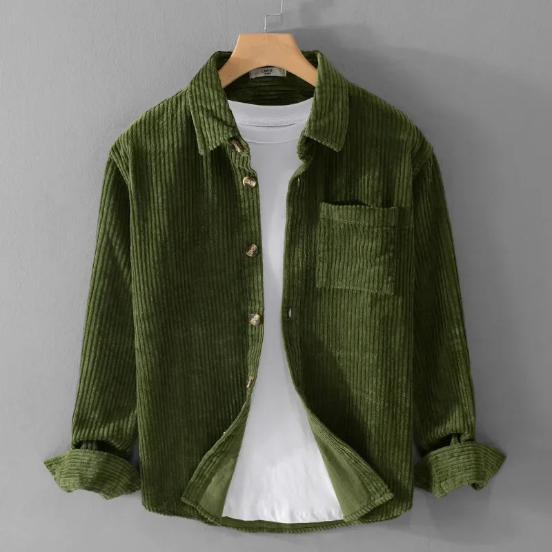 Unisex Overshirt Jacket in Cotton Corduroy