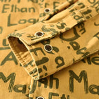Unisex Shirt with Vintage Letter Print