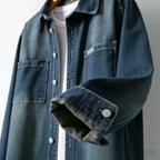 Unisex Denim Shirt with Classic Button Front