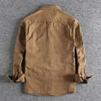 Unisex Classic Workwear Shirt with Heavy Washed Finish