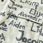 Unisex Shirt with Vintage Letter Print