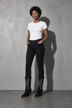 Women's Boots Embroidered Western Knee-High Shaft — Interior Lining & Finish Detail