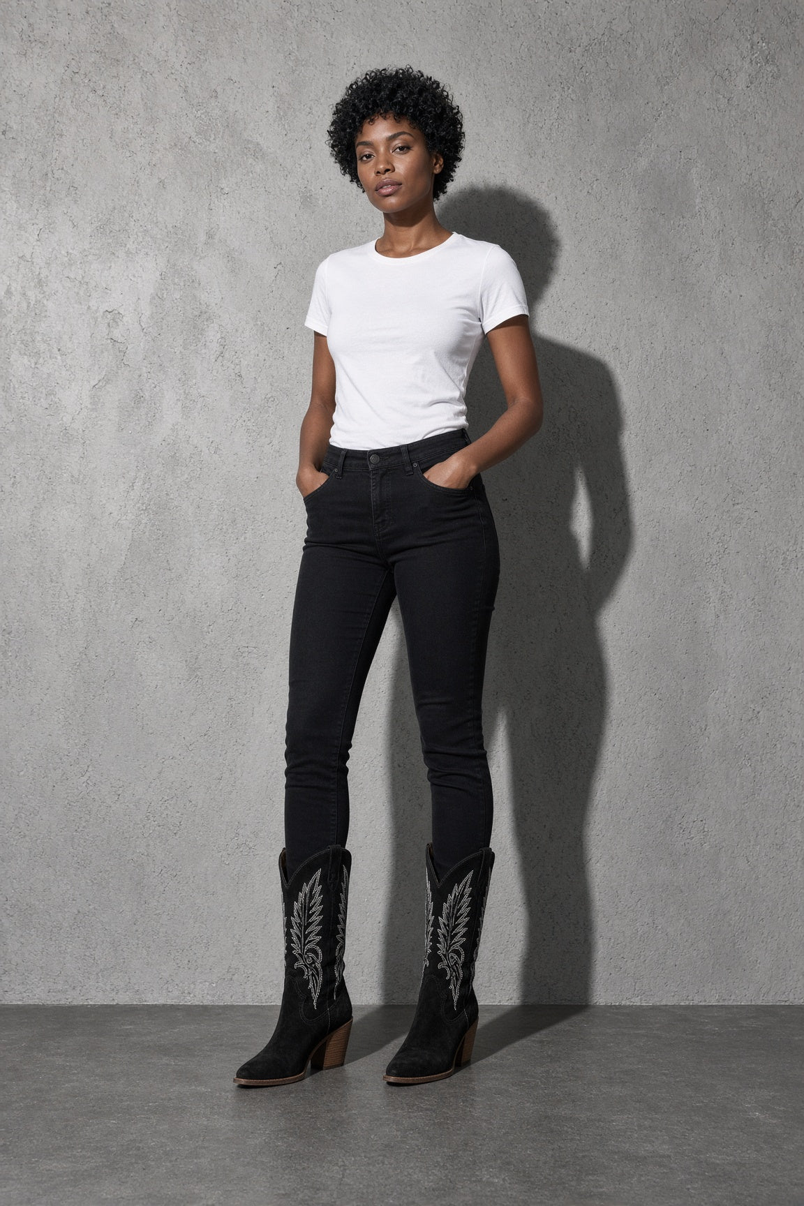 Women's Boots Embroidered Western Knee-High Shaft — Interior Lining & Finish Detail