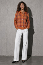 Women's Cardigan Button-Front Longline Shape — Button & Fastening Detail (Angle 23)