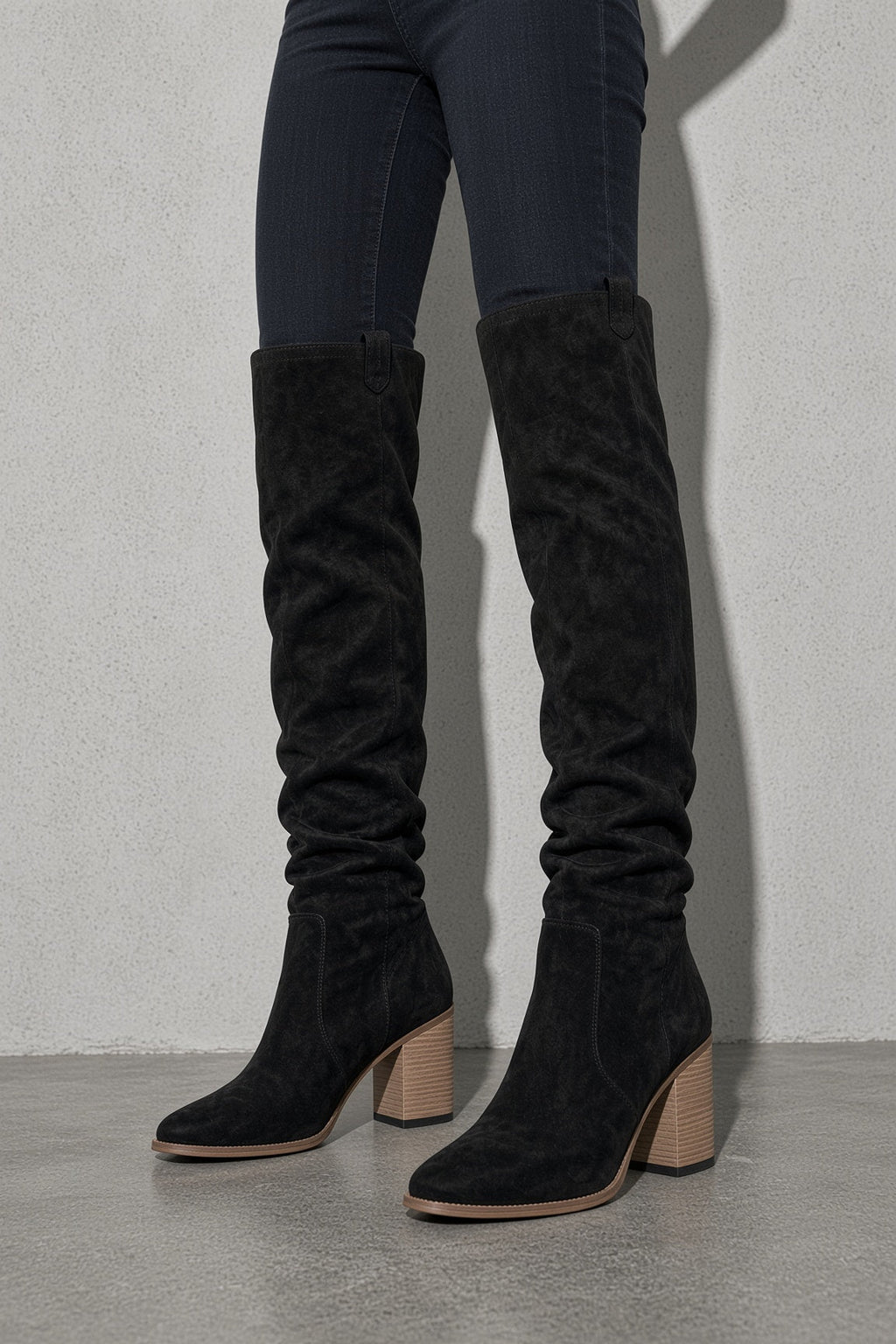 Women's Boots Knee-High Block Heel