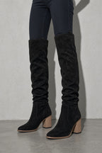 Women's Boots Knee-High Block Heel